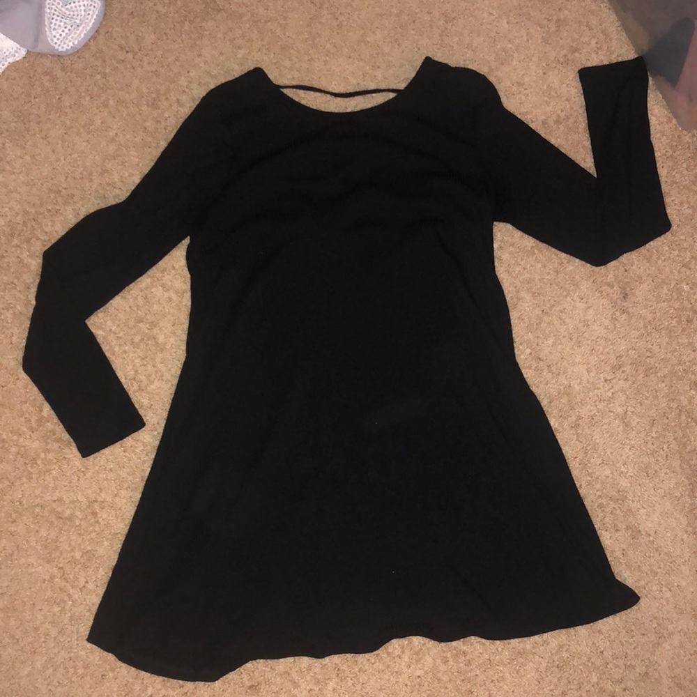 Long sleeve swing dress